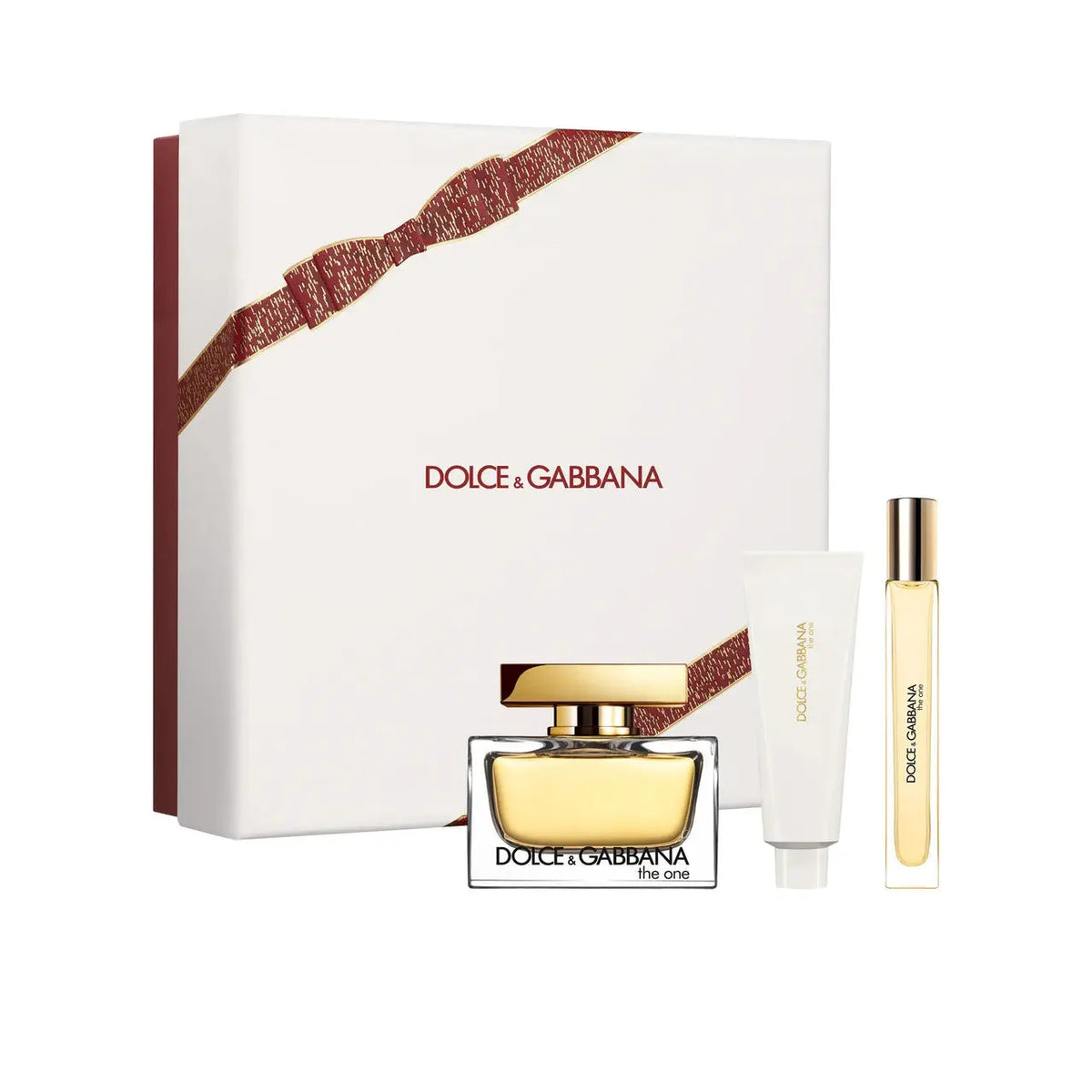 Dolce & Gabbana The One 3 Pcs Set For Women: 2.5 Eau De Parfum Spray + 0.33 Eau De Parfum Spray + 1.7 Body Lotion Dolce and Gabbana