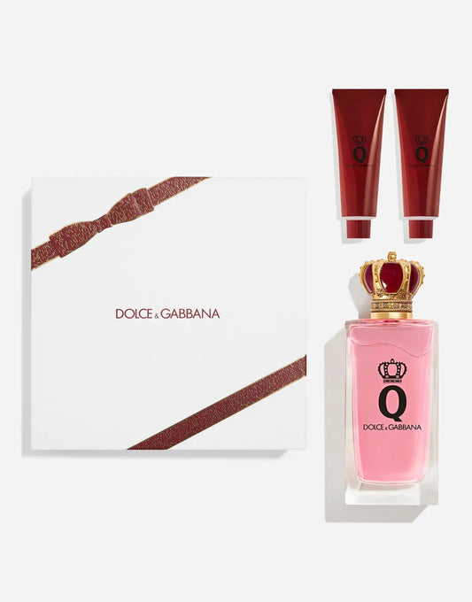 Dolce & Gabbana "Q" 3 Pcs Set For Women: 3.3 Eau De Parfum Spray + 1.69 Shower Gel + 1.69 Body Lotion Dolce and Gabbana