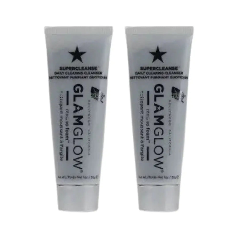 GLAMGLOW Supercleanse Daily Clearing Cleanser 2 x 30g Unisex GlamGlow