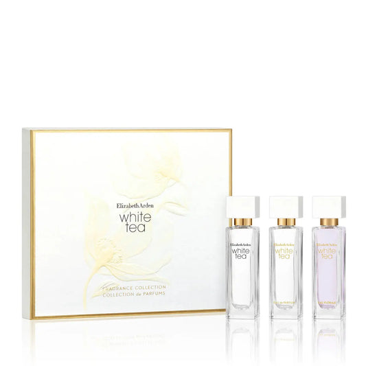 White Tea 3 Pcs Set For Women: 0.33 Eau De Toilette Spray + 0.33 Eau De Parfum Spray + Eau Florale 0.33 Eau De Toilette Spray Elizabeth Arden