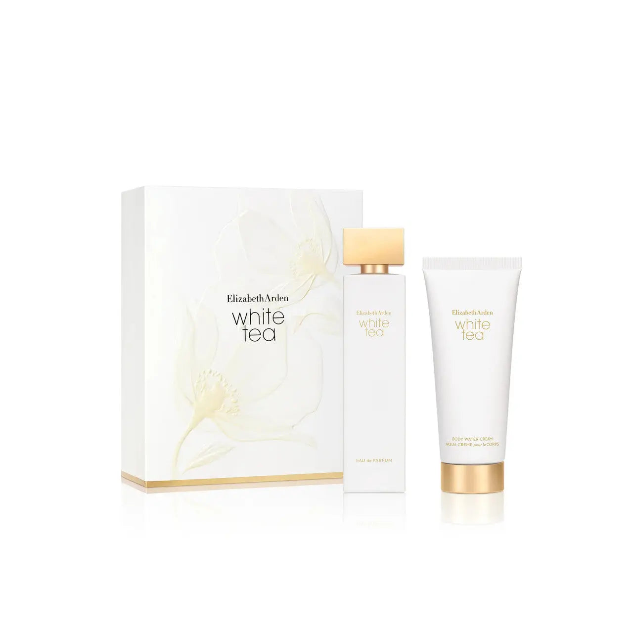 White Tea 2 Pcs Set: 3.3 Eau De Parfum + 3.3 Body Water Cream. Elizabeth Arden