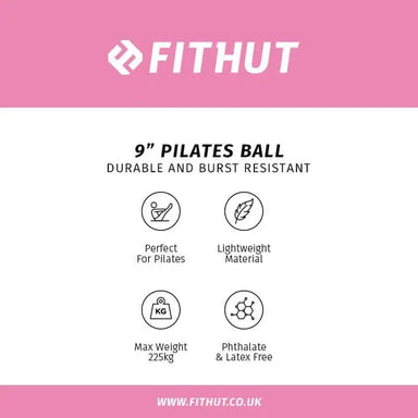 FITHUT Pilates 9" Ball - Pink - The Beauty Store
