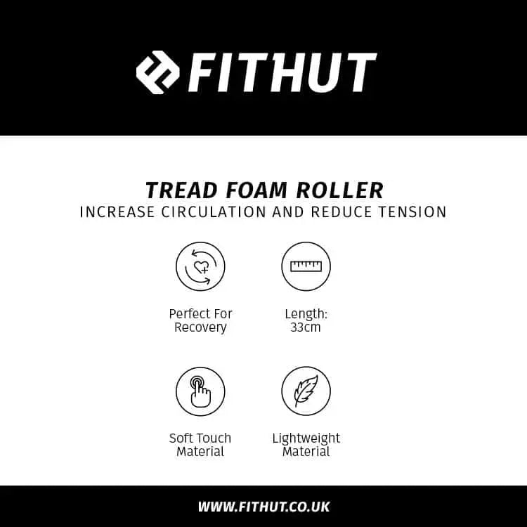 FITHUT Tread Foam Roller - Black - The Beauty Store