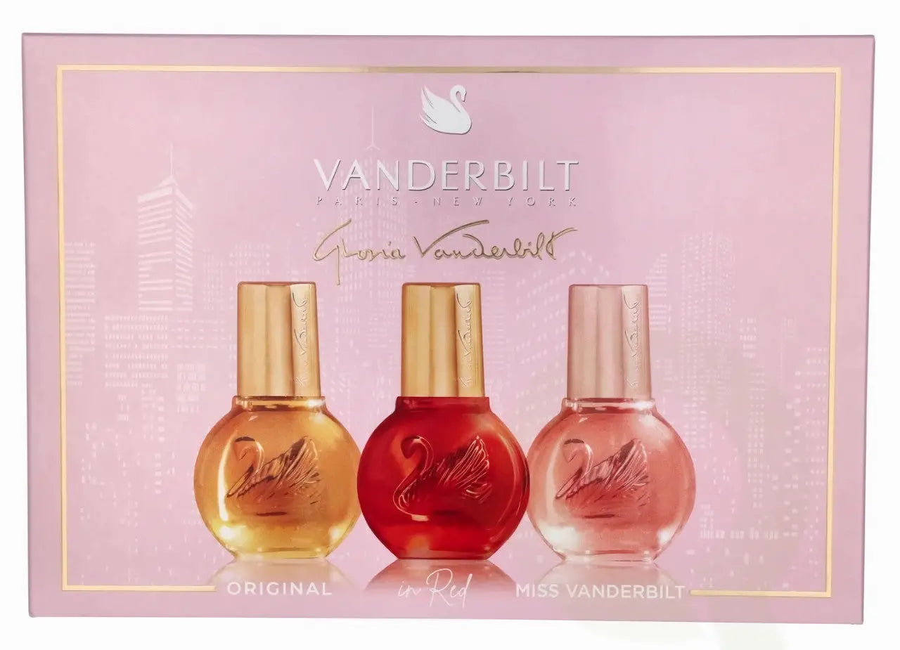 Gloria Vanderbilt 3 * 1 Oz Eau De Toilette Spray Set For Women: Original + Vanderbilt In Red + Miss Vanderbilt Gloria Vanderbilt
