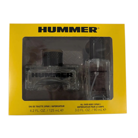 Hummer 2 Pcs Set For Men: 4.2 Eau De Toilette Spray + 3 Oz Body Spray Hummer