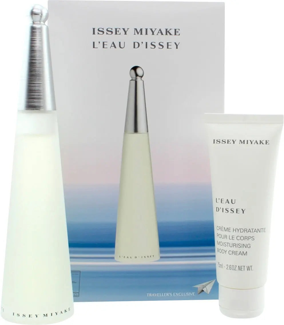 Issey Miyake 2 Pcs Set For Women: 3.4 Eau De Toilette Spray + 2.5 Body Cream (Travel) Issey Miyake