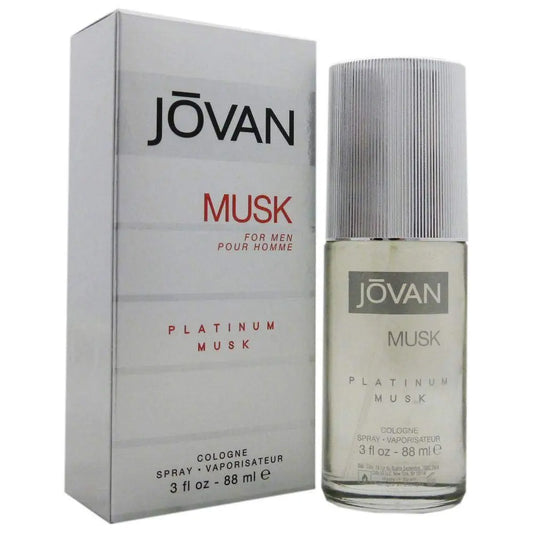 Jovan Platinum Musk Cologne Spray for Men 3 Oz Jovan