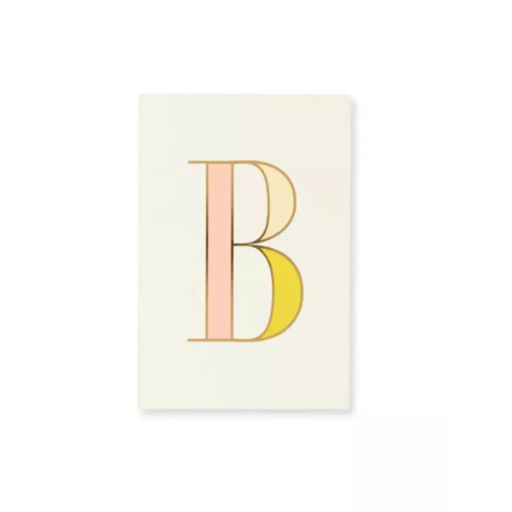 Kate Spade Initial B Notepad Flo Yellow Kate Spade