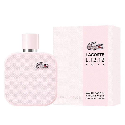 Lacoste L.12.12 Rose 3.3 Eau De Parfum Spray For Women Lacoste