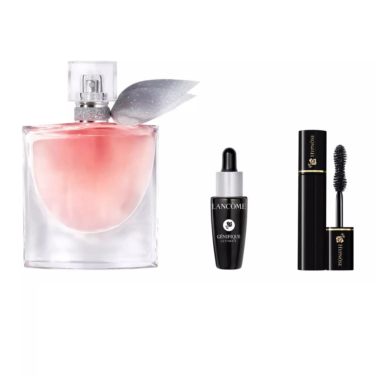 Lancome La Vie Est Belle 3 Pcs Set For Women: 1.7 Eau De Parfum Refillable Spray + 0.33 Oz Advanced Genifique + 2 Ml Hypnose - 01 Noir Hypnotic Mascara Volume Lancome