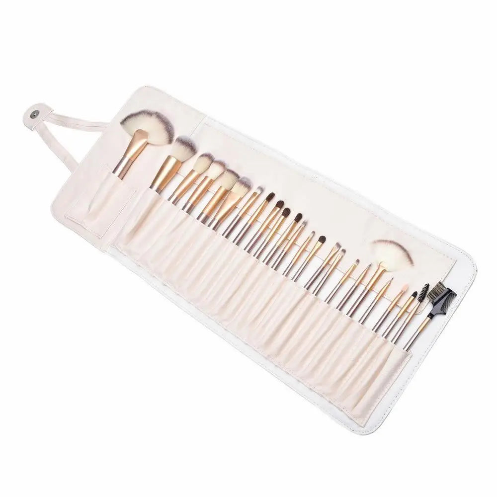 LaRoc 24 Piece Makeup Brush Set - Champagne