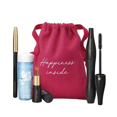 Lancome My Make-Up Favorites Set Mascara, Khol Pencil, Lipstick + Cleanser Lancome