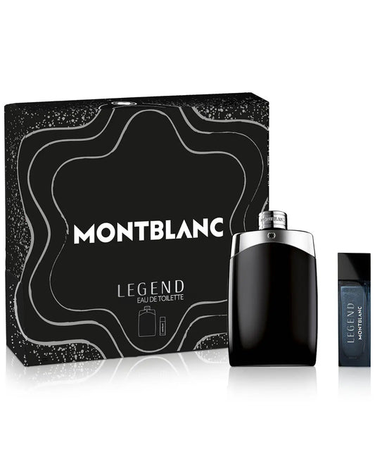 Mont Blanc Legend 2 Pcs Set For Men: 6.7 Eau De Toilette Spray + 0.5 Eau De Toilette Spray Mont Blanc