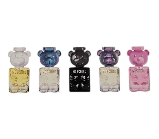 Moschino 5 * 5 Ml Mini Set: Toy 2 Bubble Gum Eau De Toilette + 2 * Toy 2 Pearl Eau De Parfum + Toy Boy Eau De Parfum + Toy 2 Eau De Parfum Moschino