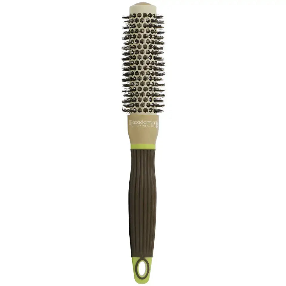 Macadamia Natural Oil Hot Hair Curling Brush 25mm 100% Natural Boar Bristle Macadamia Natural Oil