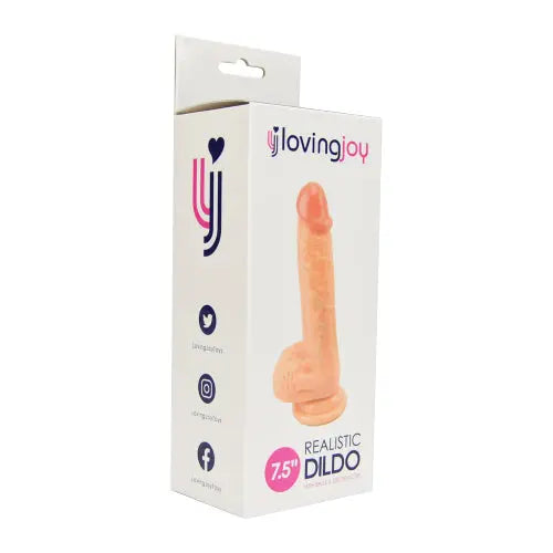 Loving Joy Realistic Dildo with Balls and Suction Cup 7.5 Inch Loving Joy