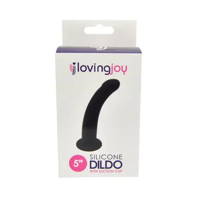 Loving Joy Curved 5 Inch Silicone Dildo with Suction Cup Loving Joy