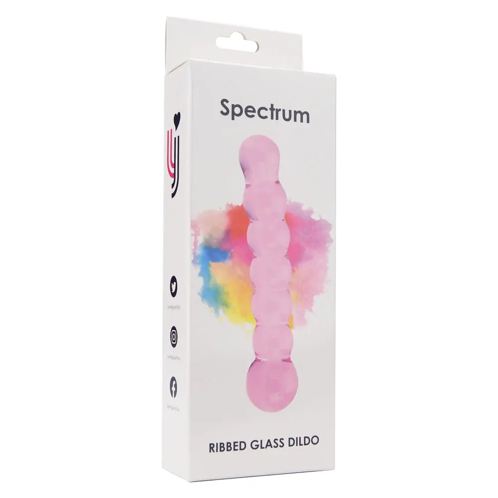 Spectrum Ribbed Glass Dildo Spectrum