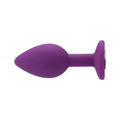 Loving Joy Jewelled Silicone Butt Plug Purple -Small Loving Joy