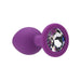 Loving Joy Jewelled Silicone Butt Plug Purple -Small