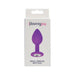 Loving Joy Jewelled Silicone Butt Plug Purple -Small Loving Joy