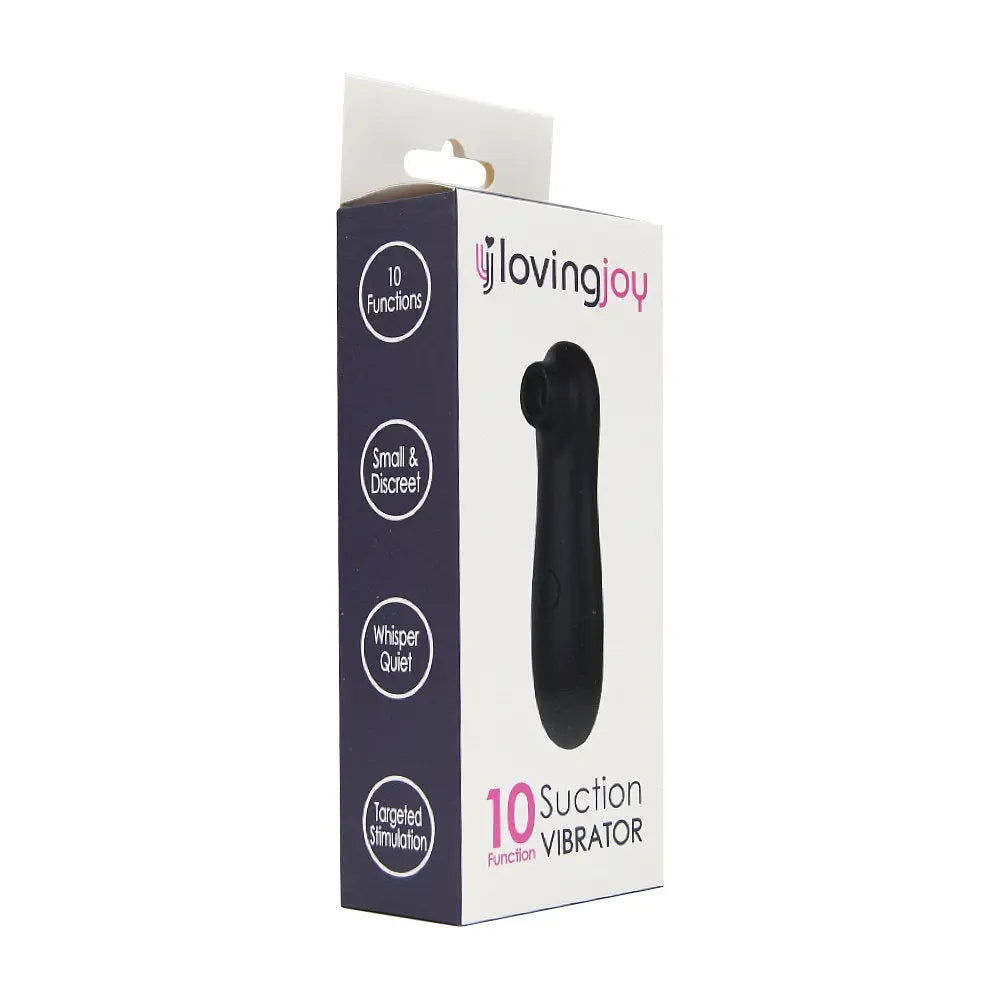 Loving Joy 10 Function Clitoral Suction Vibrator Black Loving Joy