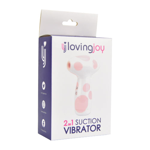 Loving Joy 2 in 1 Suction Vibrator Jumbo Dot Loving Joy