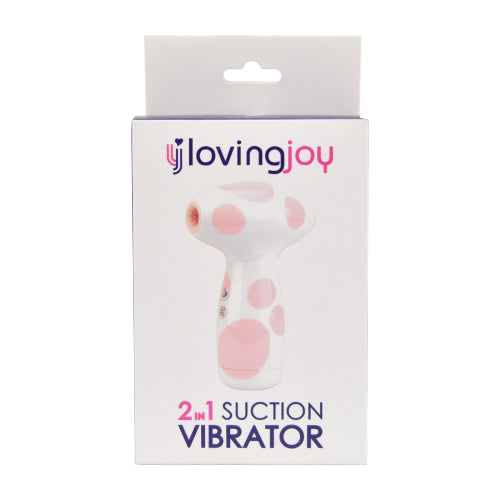 Loving Joy 2 in 1 Suction Vibrator Jumbo Dot Loving Joy