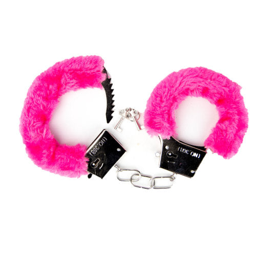 Loving Joy Furry Handcuffs Pink Loving Joy