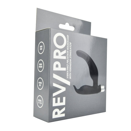 Rev-Pro Vibrating Prostate Massager with Perineum Stimulator REV