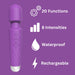 Loving Joy 20 Function Wand Vibrator Purple Loving Joy