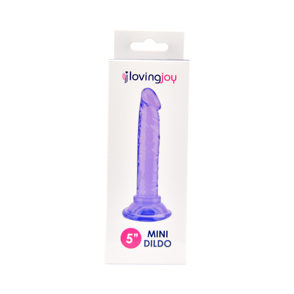 Loving Joy 5 Inch Beginners Dildo Purple Loving Joy