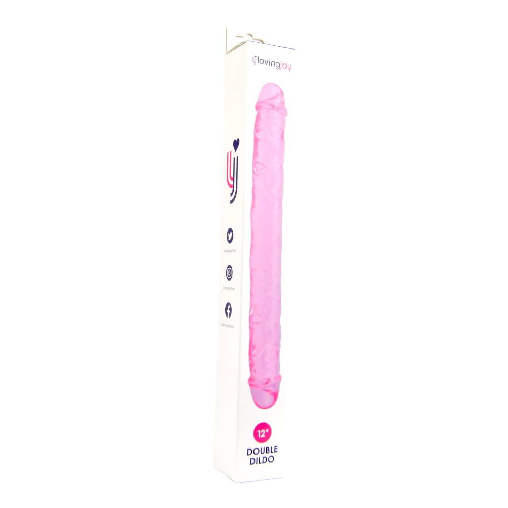 Loving Joy 12 Inch Double Dildo Pink Loving Joy