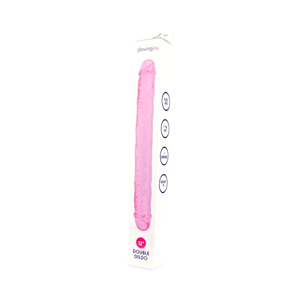 Loving Joy 12 Inch Double Dildo Pink Loving Joy