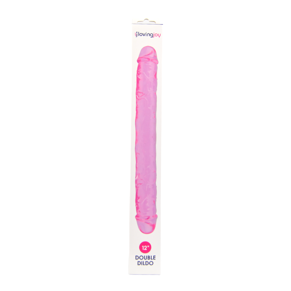 Loving Joy 12 Inch Double Dildo Pink Loving Joy