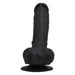 Loving Joy 9 Inch Realistic Silicone Dildo with Suction Cup and Balls Black Loving Joy