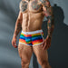 C4M Athletic Trunk Rainbow Large Cut 4 Men