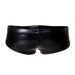 C4M Booty Shorts Black Leatherette Small Cut 4 Men