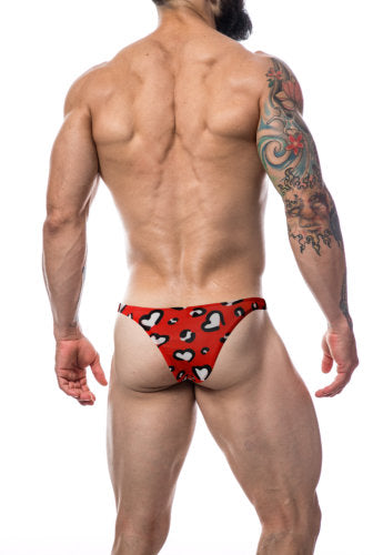 C4M Brazilian Brief Hearts Extra Large Cut 4 Men