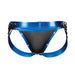 C4M Desire Jockstrap Blue Leatherette Small Cut 4 Men