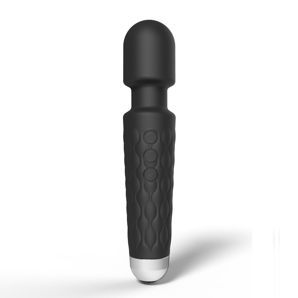 Loving Joy 20 Function Wand Vibrator Black Loving Joy