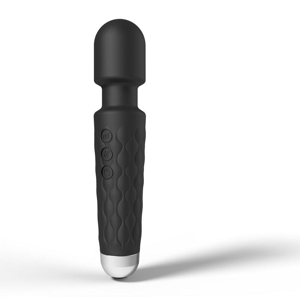 Loving Joy 20 Function Wand Vibrator Black Loving Joy