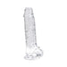 Loving Joy 7 Inch Dildo with Balls Clear Loving Joy