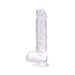 Loving Joy 9 Inch Dildo with Balls Clear Loving Joy