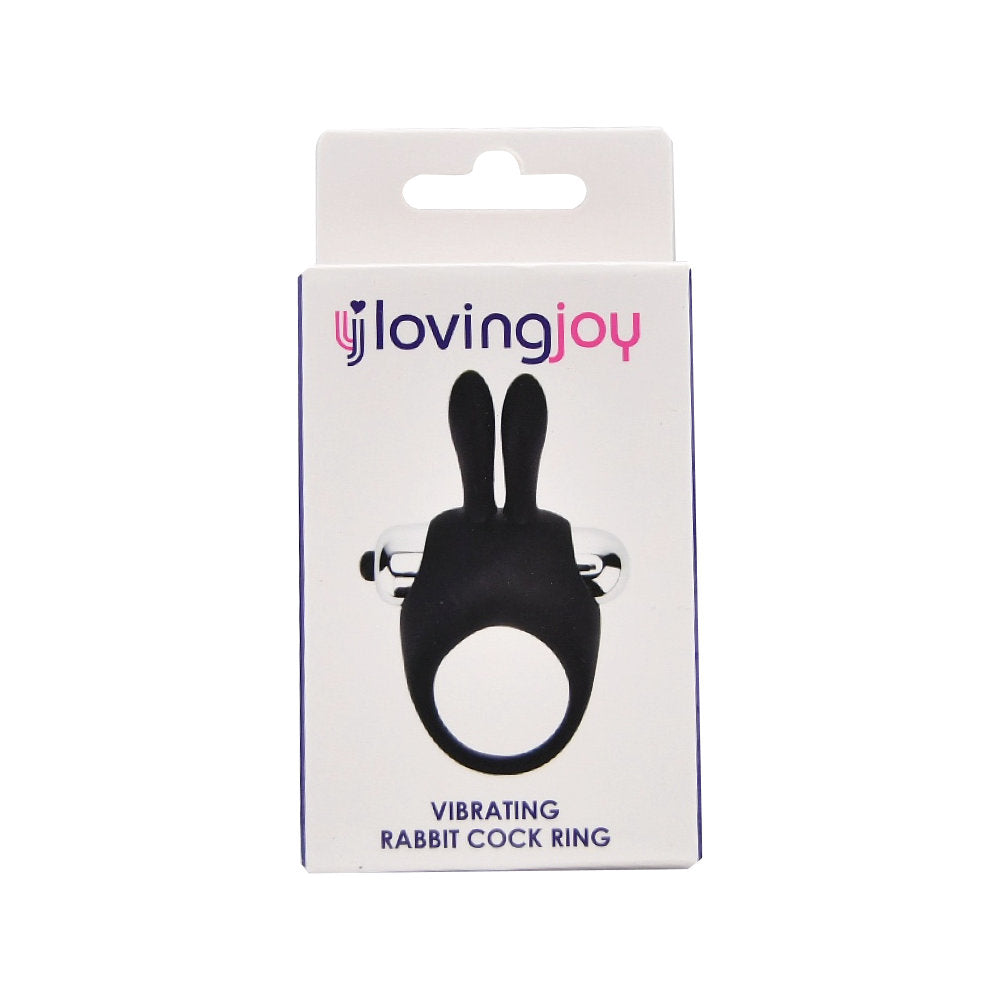 Loving Joy Silicone Vibrating Rabbit Cock Ring Loving Joy