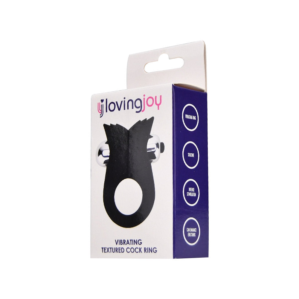 Loving Joy Silicone Vibrating Textured Cock Ring Loving Joy