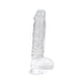 Loving Joy 6 Inch Dildo with Balls Clear Loving Joy