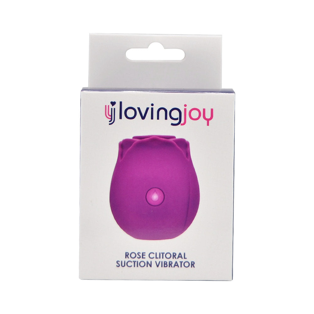 Loving Joy Rose Toy Clitoral Suction Vibrator Purple Loving Joy