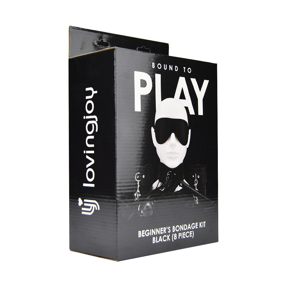 Bound to Play Beginner's Bondage Kit Black (8 Piece) Bound to Play