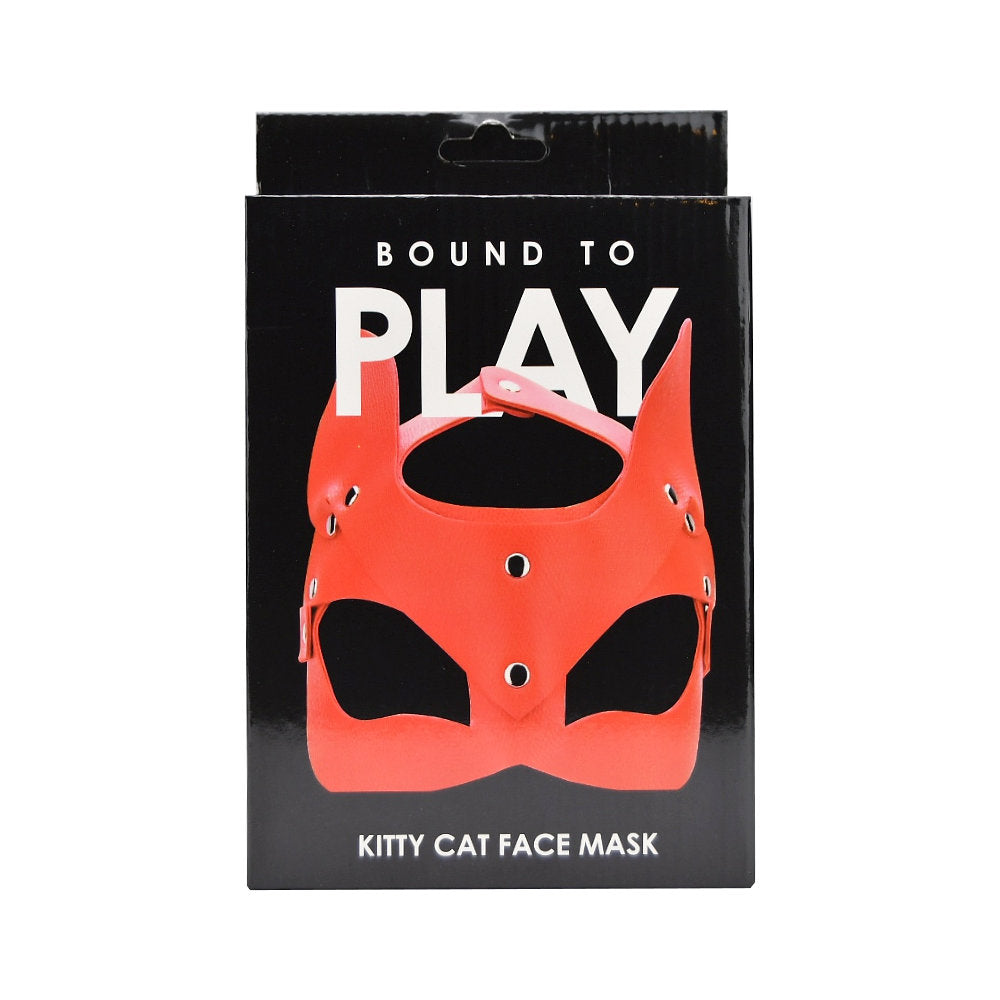 Bound to Play Kitty Cat Face Mask Red Bound to Play